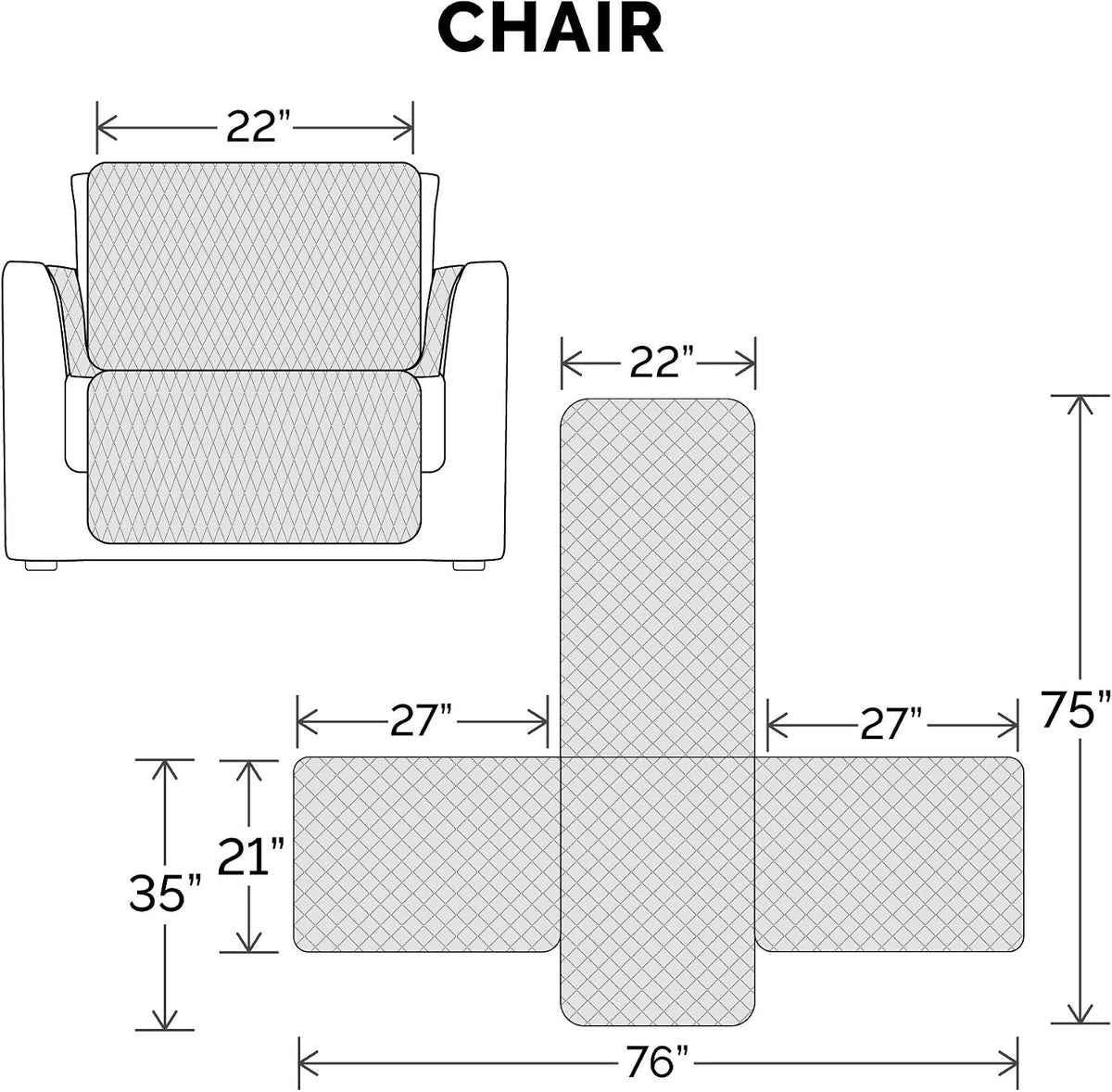 Furhaven Water-Resistant & Reversible Chair Cover Protector for Dogs - Chair / Gray/Mist - image 3