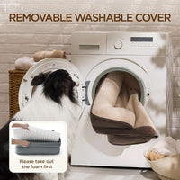 Bedsure Orthopedic Dog Bed Medium Washable Original Design - Self Warming-Brown / 24"l X 18"w X 6"th - image 3