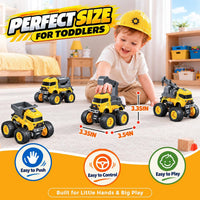 4 Pcs Construction Monster Truck Toys - image 4