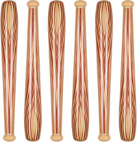 Sotiff inflatable baseball bats, 6-pack of 29.5 inch blow up bats in Wood color