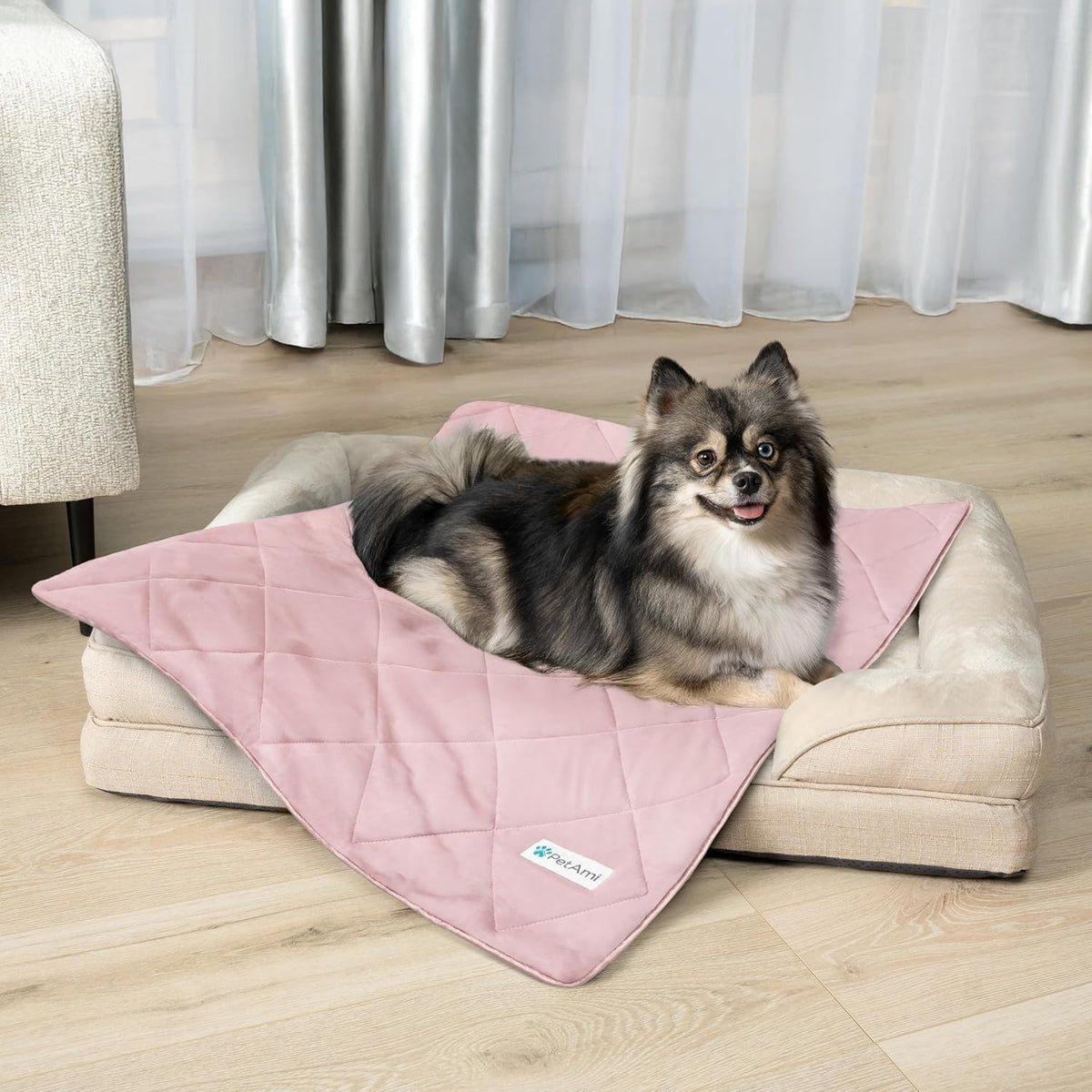 PetAmi Cooling Dog Blanket Lightweight for Small Pet Cat, 24x32 - Pink / Small (24x32) - image 2