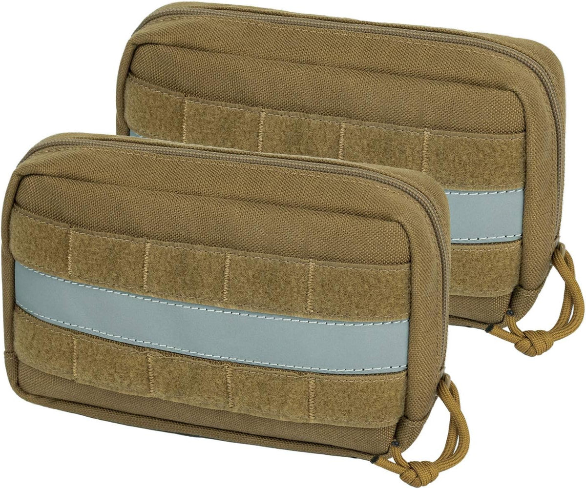 OneTigris Service Dog Vest Harness Saddle Bag Backpack Pouch – Essentials for Dogs - Brown