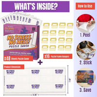 Permanent Adhesive Puzzle Saver Sheets, Preserve 2, No Stress - 48 Sheets - image 3