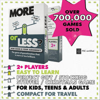 More or Less Card Game, Board Games for Adults & Teens, Age 12+ - image 2