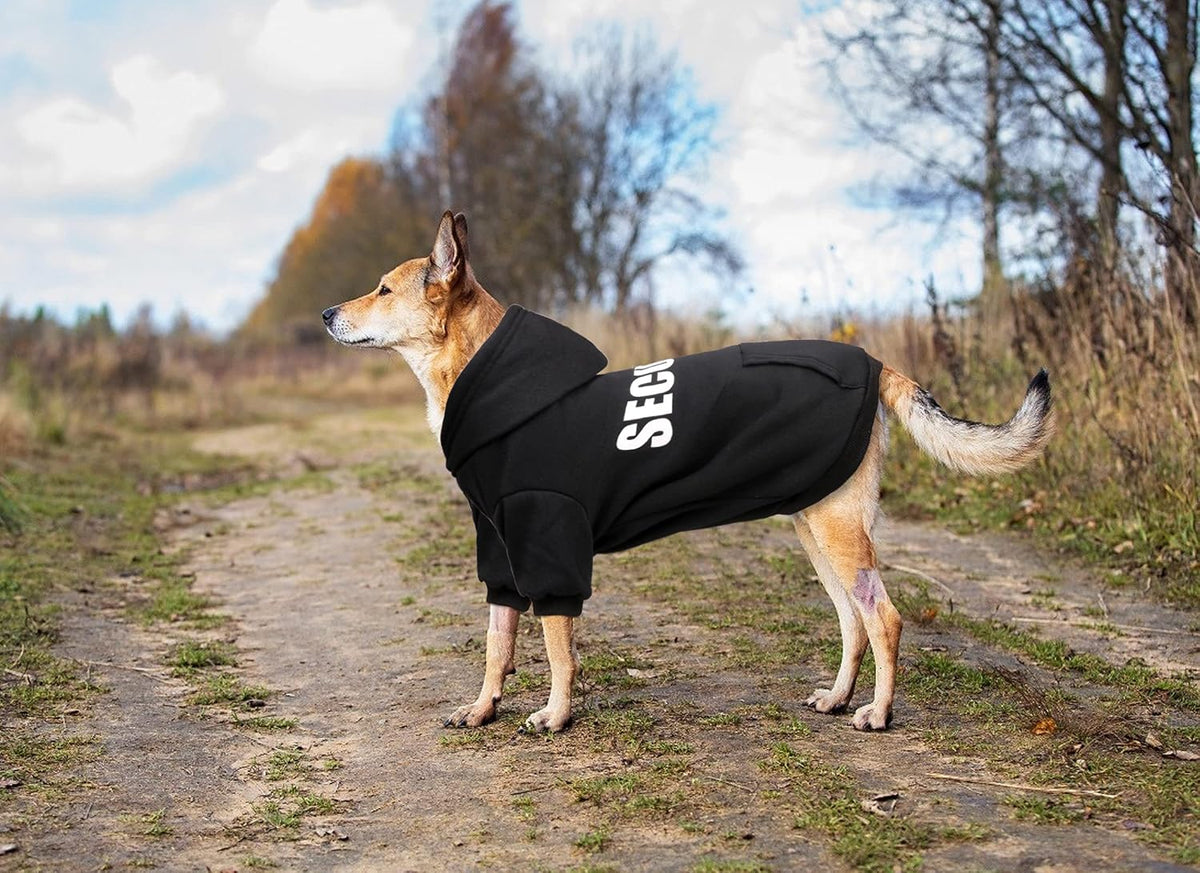 Security Dog Sweater Soft Brushed Fleece Clothes Hoodie Sweatshirt - Large - image 4