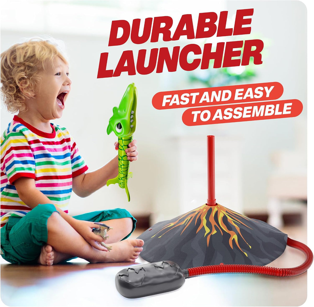 Dinosaur Toy Rocket Launcher for Kids - image 4