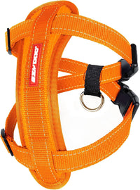EzyDog Chest Plate No Pull Dog Harness, Escape Proof - Orange / X-Large