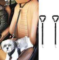 PawsPawty 2 Pack Headrest Dog Car Safety Seat Belt Adjustable Nylon - image 2