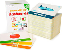 101 First Words Travel Size Flash Cards, 202 Sides - Classic Size (5½ x 4¼")