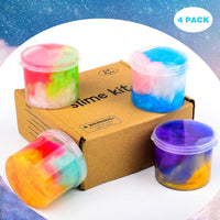 4 Pack Galaxy Slime Kit, Party Favors for Kids, Non Sticky, Wet - Galaxy - image 3