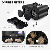 Flying Pig Double Motor High Performance Dog Pet Grooming Dryer (Black)