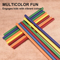 DOMG 60 pack rhythm sticks for kids in six bright colors, 12 inch birch lummi sticks - view 8
