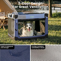 Gardner Pet Soft Collapsible Dog Crate - Blue / 30.0"L x 21.0"W x 21.0"H - image 2