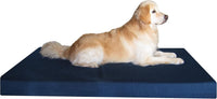 Extra Large Orthopedic Memory Foam Dog Bed for Large Dogs - 55.0"L x 47.0"W x 4.0"Th / Navy Blue