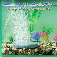 AQUANEAT Air Stone Disc, Aerator Bubble Diffuser - 4.8 inch - image 2