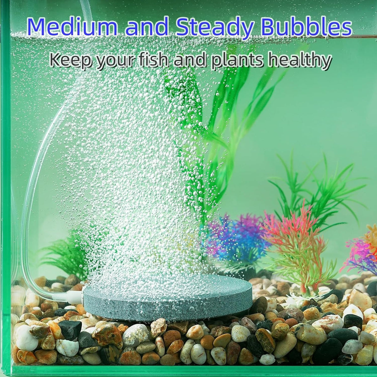 AQUANEAT Air Stone Disc, Aerator Bubble Diffuser - 4.8 inch - image 2