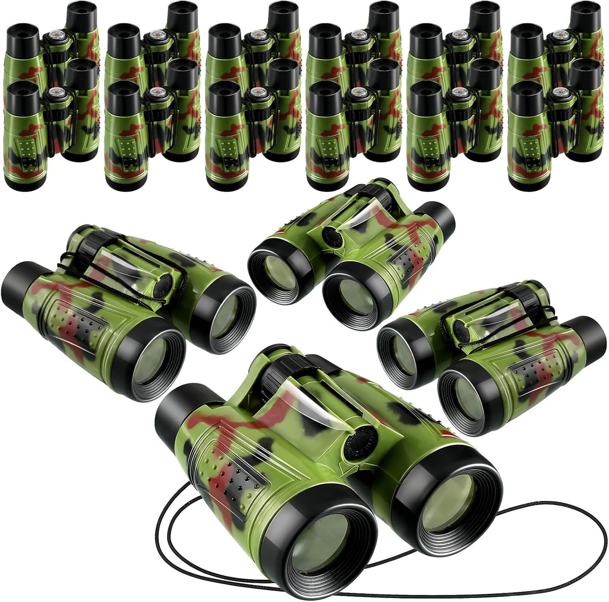Deekin 16 Pack Kids Toy Binoculars with Neck String Party Favors