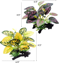 M2cbridge Artificial Fish Tank Plants Aquarium Plant Aquatic Water - 2pcs Plastic Plants - image 2