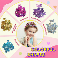 AOSITE hair bedazzler gem stamper kit with glitter pieces, wig pieces, mirror and box - view 10