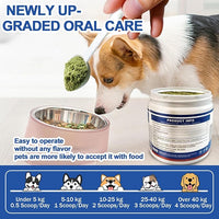 Dog Teeth Cleaning Powder 180G - Dog Dental Powder and Breath Freshener, Dogs Dental Care Supplies, Bad Breath & Tartar Remover for Dogs - Pet Dental Cleaner for All Breeds & Sizes - 60 Day Supply