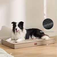 Bedsure Memory Foam Dog Beds Large Sized Dog - 35"L x 22"W x 3"Th / Khaki - image 3
