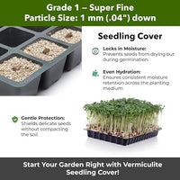 Organic Superfine Vermiculite for Indoor Gardening Plants and Mushrooms – Enhances Soil Aeration, Seed Germination, Rooting Cuttings – Small Packages and Bulk (Vermiculite Grade 1 - Superfine, 1 qt)