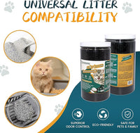 Cat Litter Deodorizer 2.4Lb Activated Carbon Litter Box Odor Eliminator Absorber Unscented Cat Litter Odor Control Room Deodorizer Solution for Homes with Pets