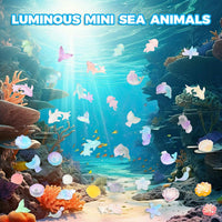 200pcs Mini Resin Ladybug Decor Tiny Ladybug for Crafts Dollhouse - 300pcs Luminous Mini Ocean Animals - image 2