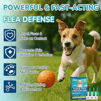 Flea and Tick Prevention for Small Dogs, 6-Month Supply Dog Flea and Tick Treatment Drops, Topical Fast-Acting Dog Flea Treatment for Small Dogs Up to 5 to 22 lbs