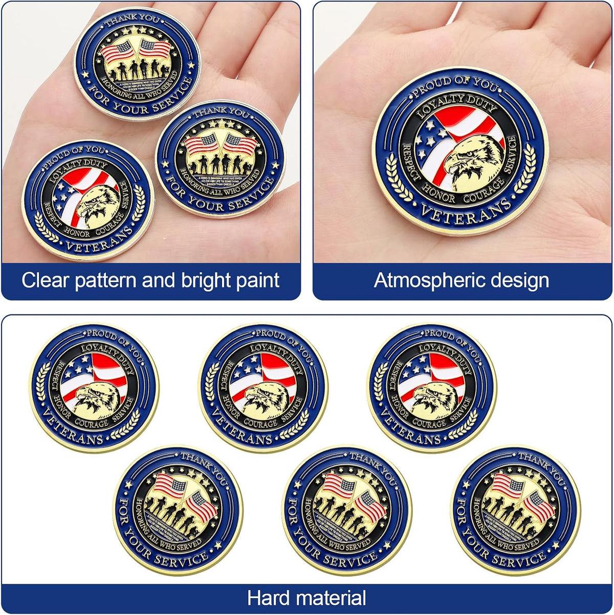 Landical 40 Pcs Military Challenge Coins Collection Set Bulk - Classic - image 3
