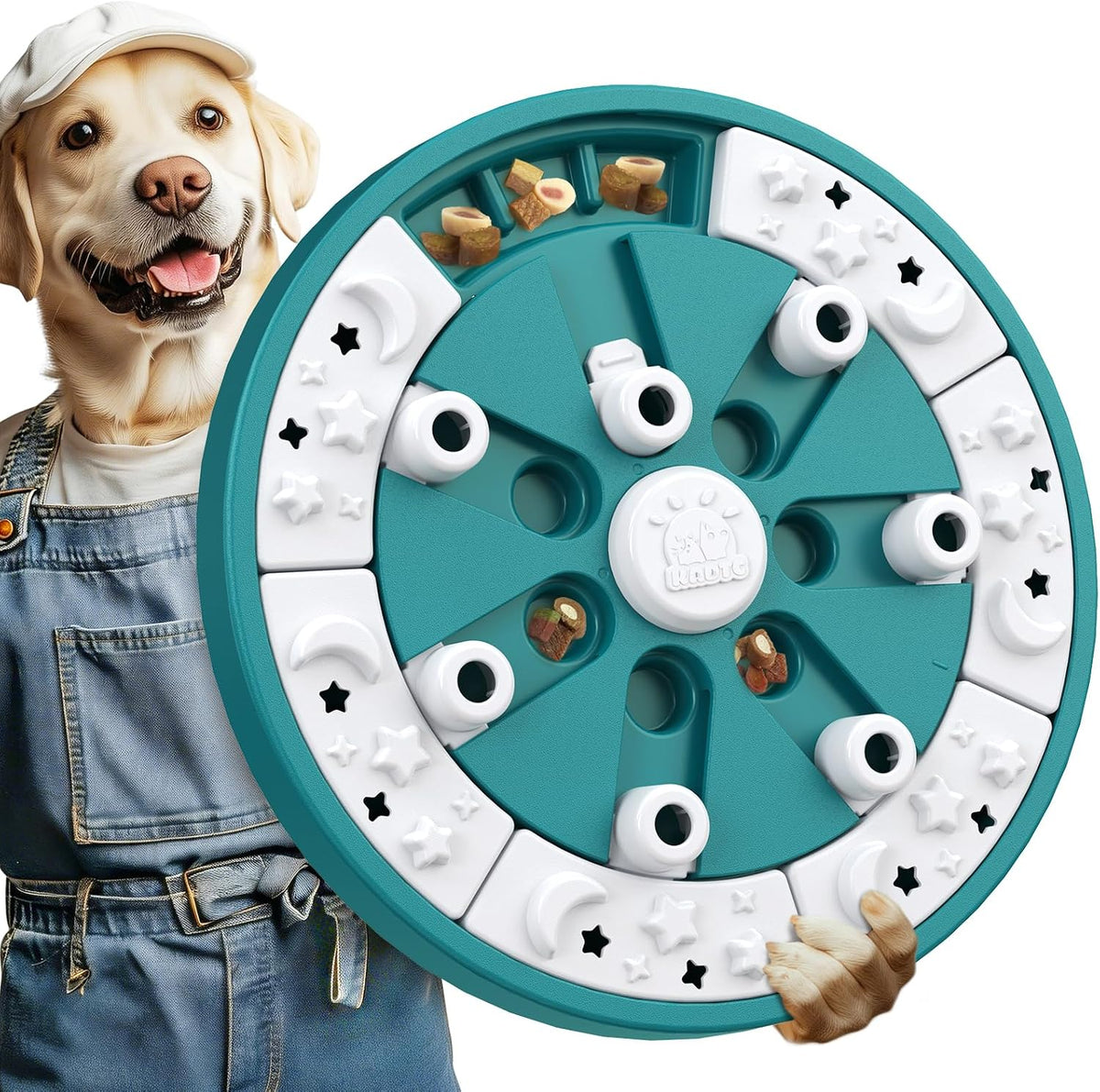 KADTC L Size 3 Levels, Dog Puzzle Toy - Marrs Green / Twister