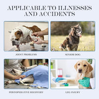 Dog Lift Harness, Full Body Support with Adjustable Control Handle for Medium Senior Dogs, Post-Surgery Recovery & Joint Problems (Oxford Cloth, M)