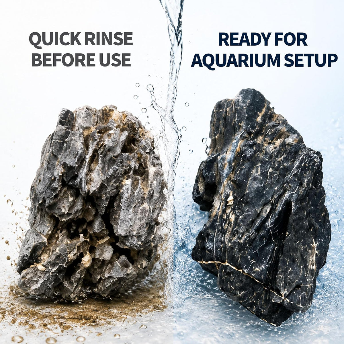 Dragon Stone Aquascaping Rocks, Aquarium Stone Set - 20 lb (4–10") / Seiryu-Stone - image 3