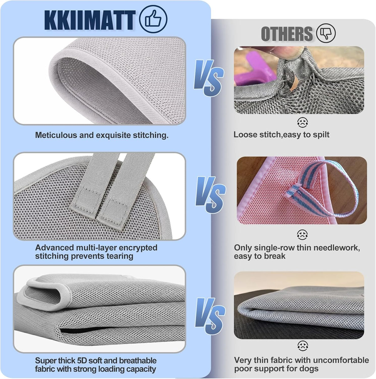 Dog Grooming Hammock Harness, Small Dog Groming Sling - XXXL (140 LB Max) Silver Grey 20-31in - image 4