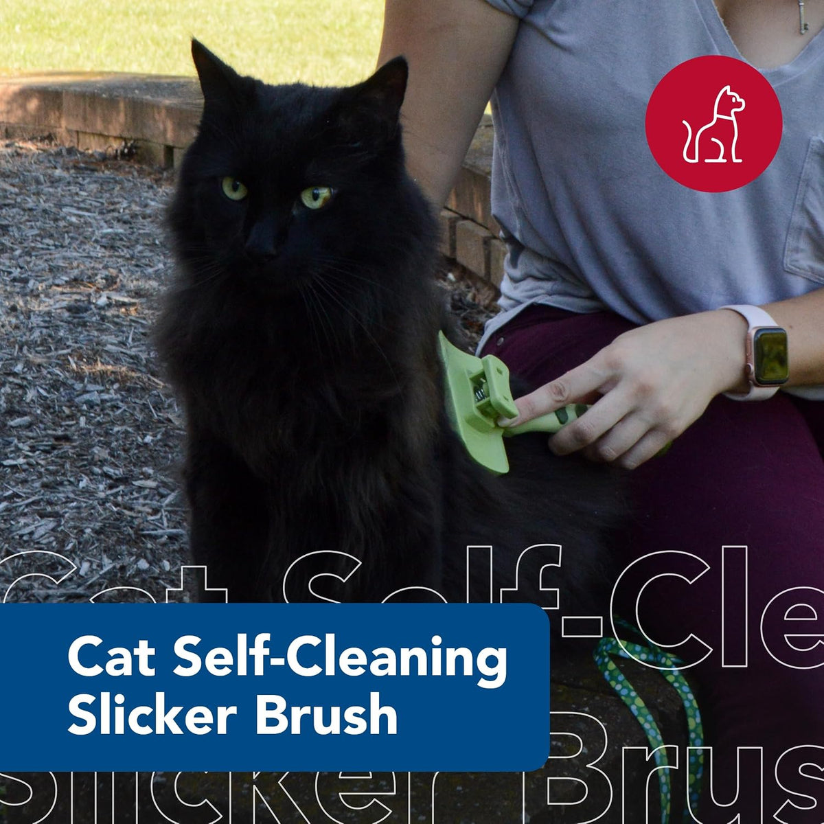 Coastal Pet Safari Cat Self Cleaning Slicker Brush - image 2