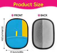 Upgraded pet Hair Removal Gloves, Reusable pet Hair Removal Gloves, Powerful cat and Dog Hair Removal, Suitable for Clothes、Sofas、Carpets、car Seats etc. (2PCS Blue)