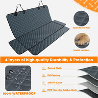 MIXJOY Dog Car Seat Cover - Grey / 53"W x 47"L - image 4