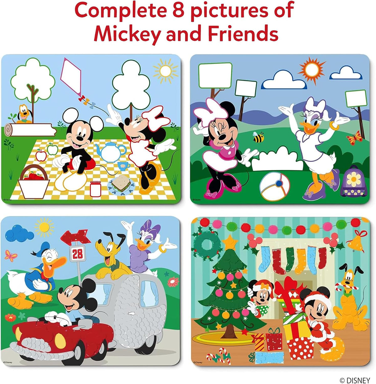 Skillmatics Dot It Sticker Art, Unicorns & Princesses Sparkle - 4. Disney Mickey - image 4