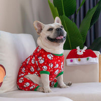 CuteBone Dog Halloween Pajamas Puppy Onesies Small Dogs Soft Pjs Coat - Small / Xmas136 - image 4