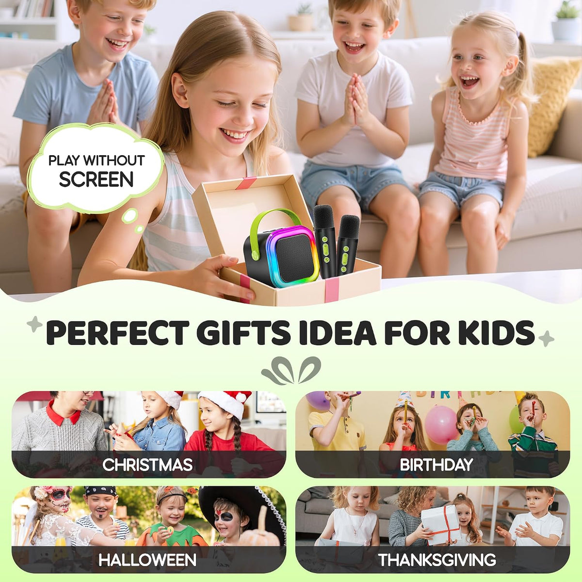 IROO Mini Karaoke Machine for Kids - Dark forest - image 2