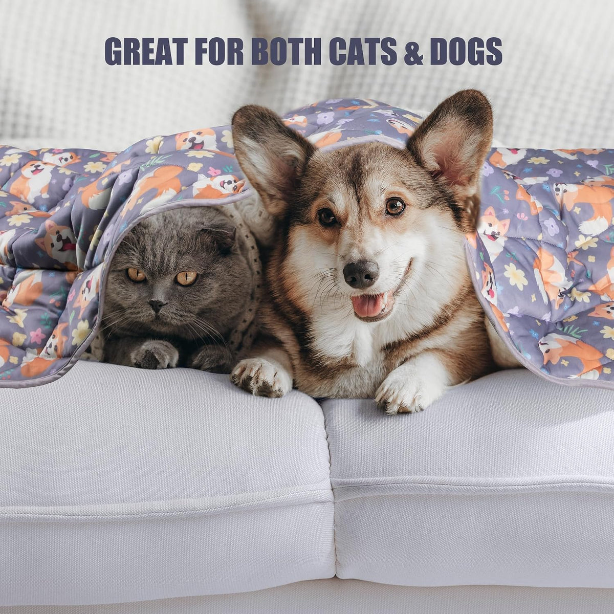 Leekalos Dog Cooling Mat, Summer Pet Cooling Pad for Cats & Dogs - X-Large(55"x80") / Puppy Corgi - image 3