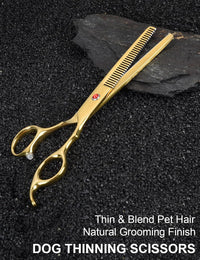 Dog Grooming Scissors Kit - Gold 3 Piece / 3 - image 3