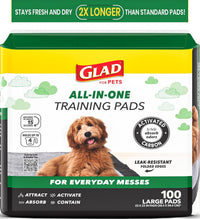 Glad for Pets, Activated Carbon Disposable, Dog Pee Pads - Large / 100.0
