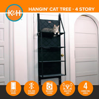 K&H Door Cat Tree, Over the Door Cat Furniture, Gray - image 4