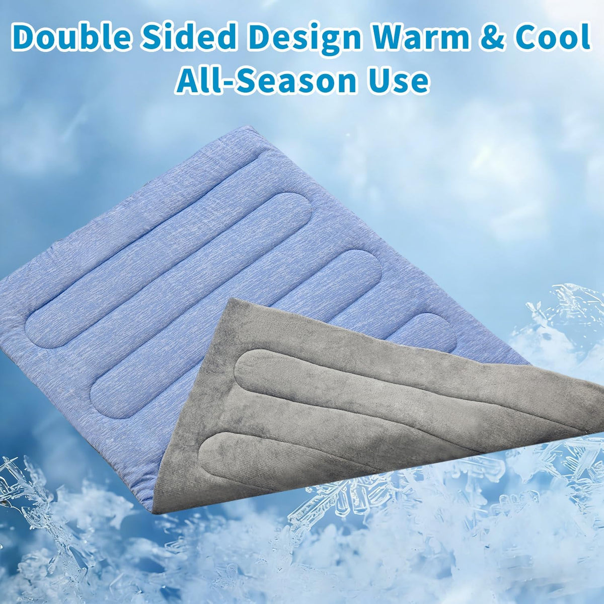 Cooling Mat for Large Dogs, Double-Sided Warming & Cool - XL - 44''x32'' - image 3