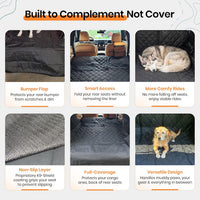4Knines SUV Cargo Liner for Dogs, Fold Down Seats, Black Large – Essentials for Dogs - Tan / Small - image 3