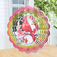 Cawalap Wind Spinners Outdoor Butterfly - Cardinal Bird / 12 Inch - image 2