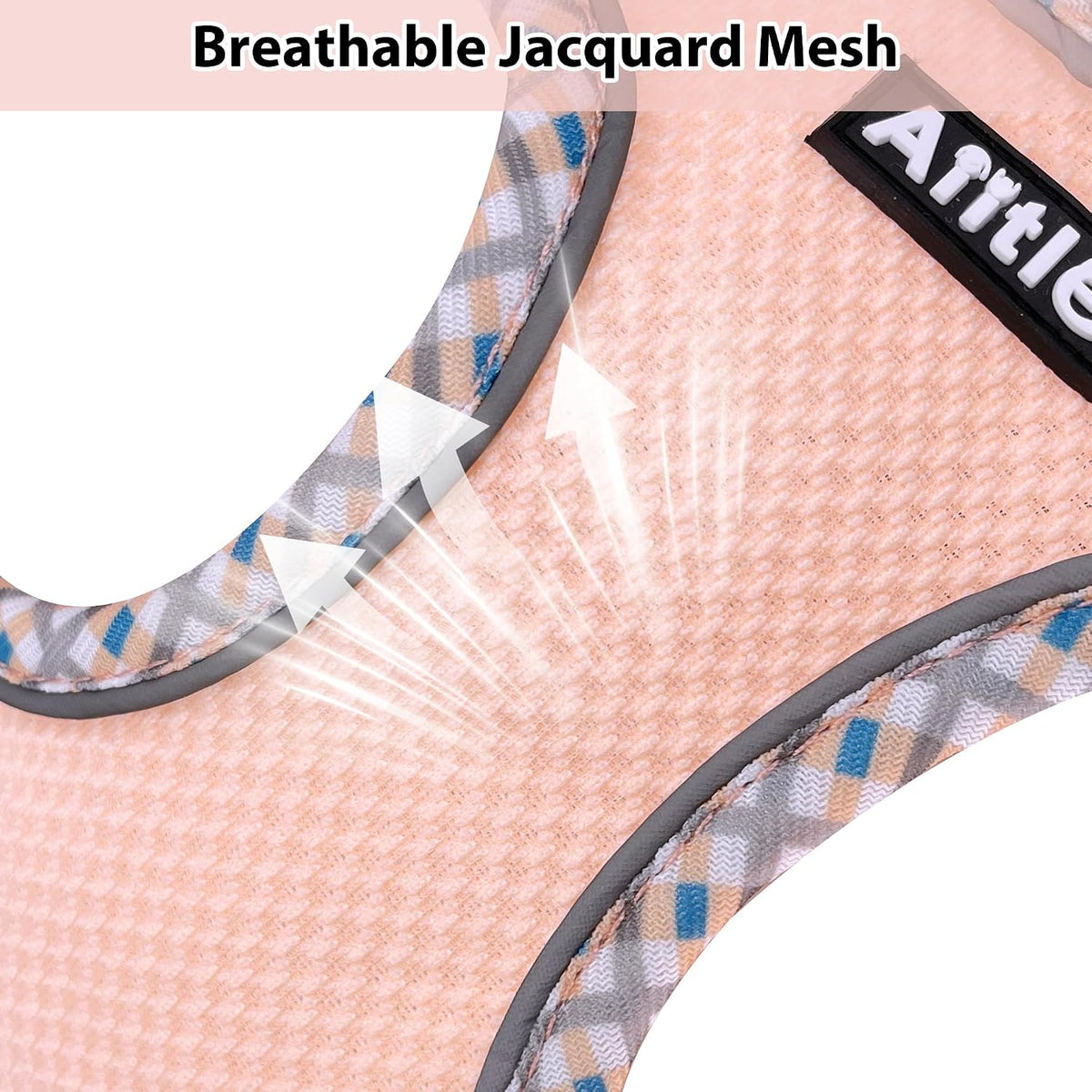 Breathable Dog Harness Small Sized and Leash Set - Pink / M(Chest: 15 - 17") - image 4