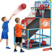 Arcade Basketball Game Set Boy Toys Indoor Outdoor Kids Basketball - Sky Blue