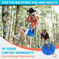 Zip Line Kit for Kids Adults : 100FT Up to 380Lbs - 200ft - image 3